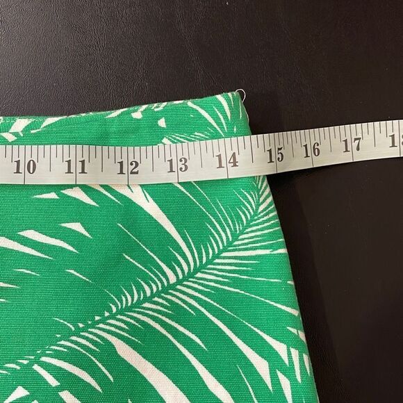 Talbots Womens Pencil Mini Skirt Green Palm Print Green Size 2‎ - Picture 6 of 9